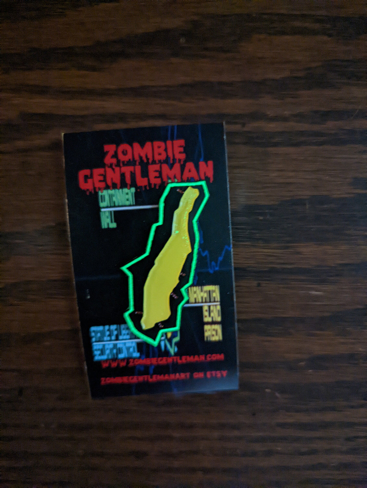 Manhattan Island Prison Enamel Pin
