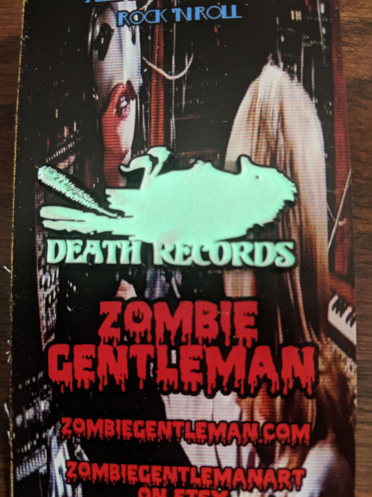 Limited Edition GITD Death Records Logo Enamel Pin