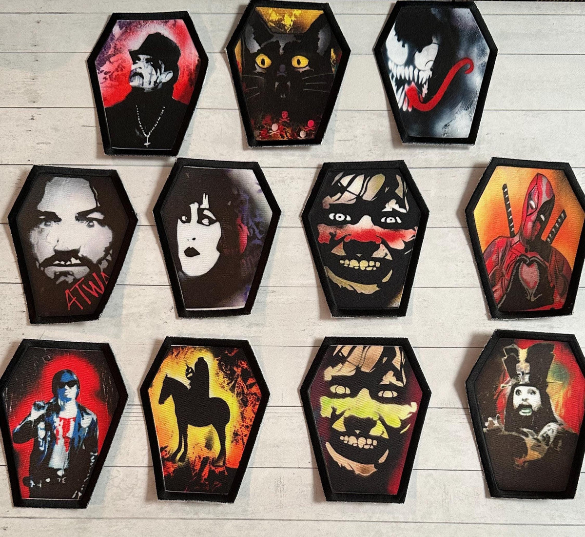 Coffin Patches - Pop Culture Paintings