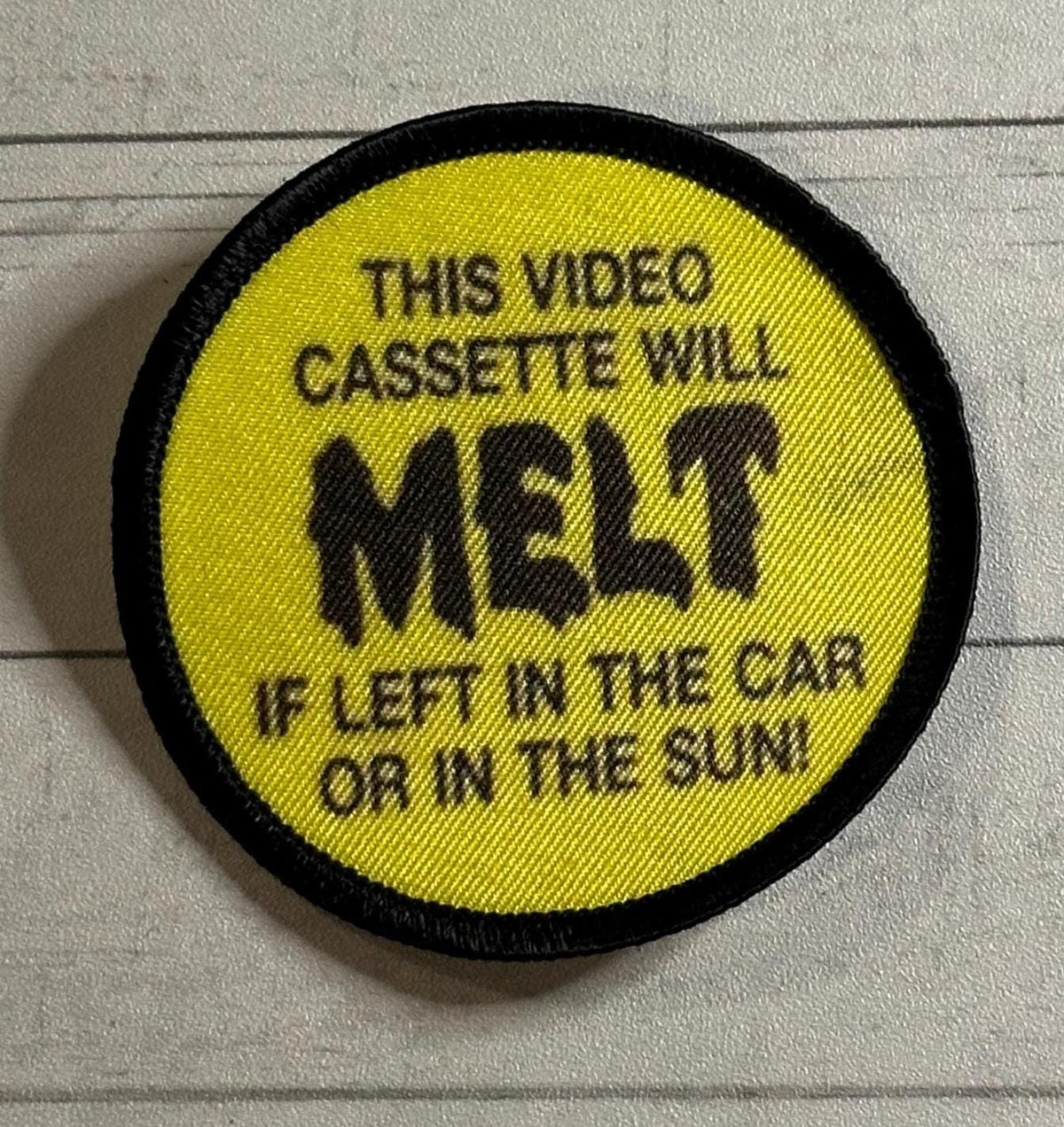 3 Inch Round Patch - VHS Stickers