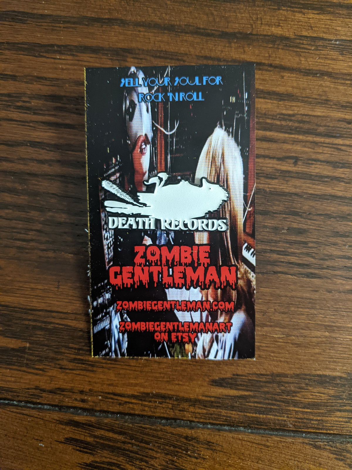 Limited Edition GITD Death Records Logo Enamel Pin