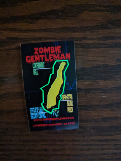 Manhattan Island Prison Enamel Pin