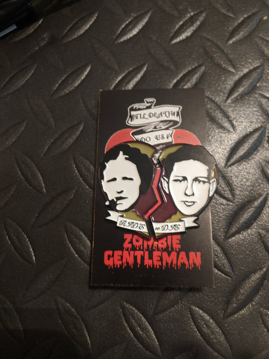 Til Death Do Us Part - Bonnie & Clyde Split Enamel Pin Set "Ride or Die"