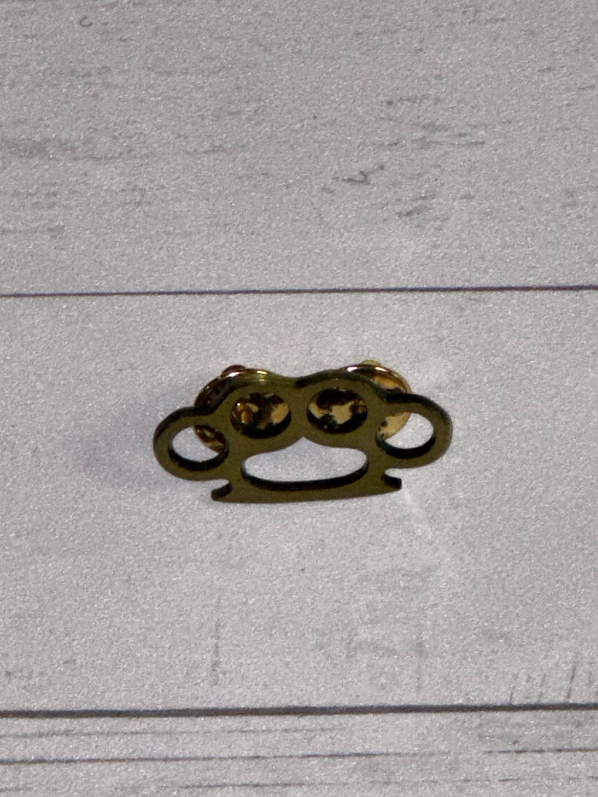 Brass Knuckles Enamel Pin