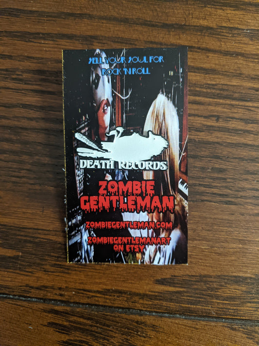 Limited Edition GITD Death Records Logo Enamel Pin