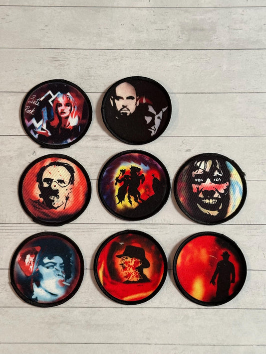 3 Inch Round Patches - Pop Culture Paintings