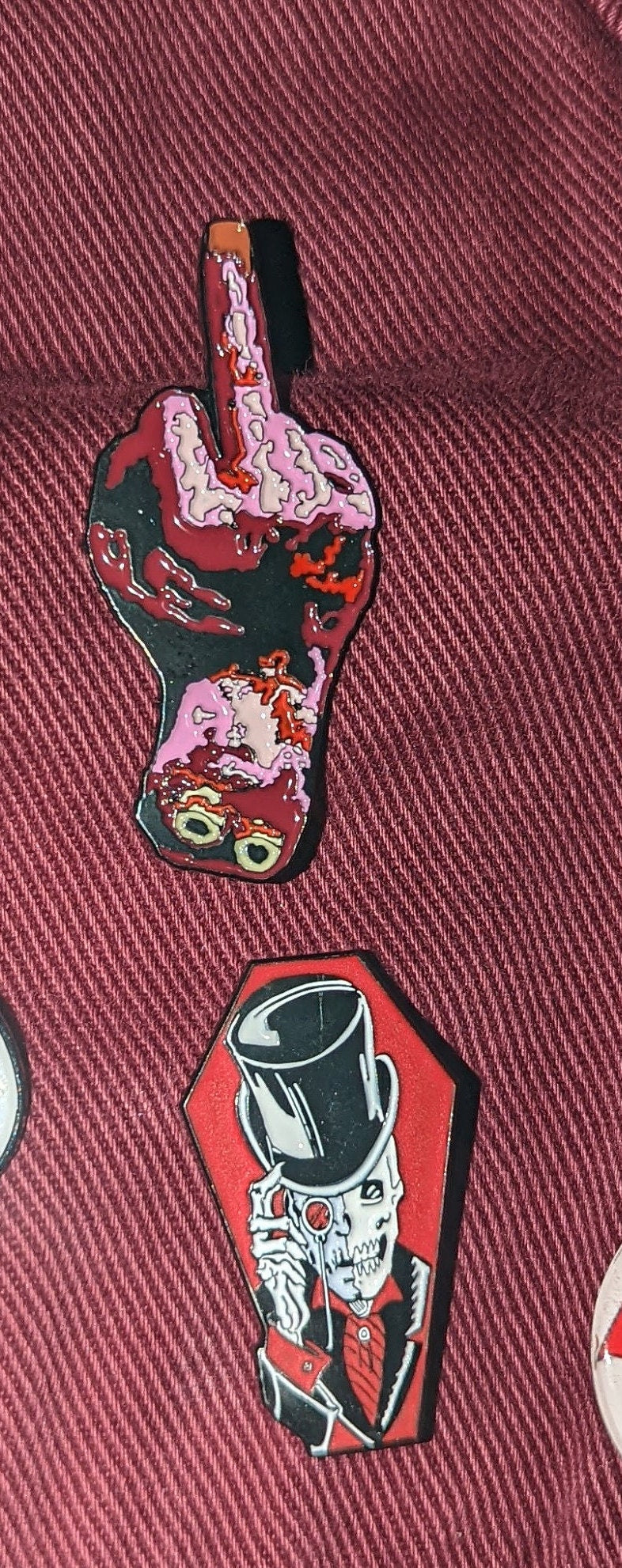 Little Sucker Possessed Hand Enamel Pin
