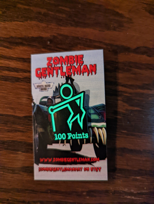 Death Race 100 Points Enamel Pin