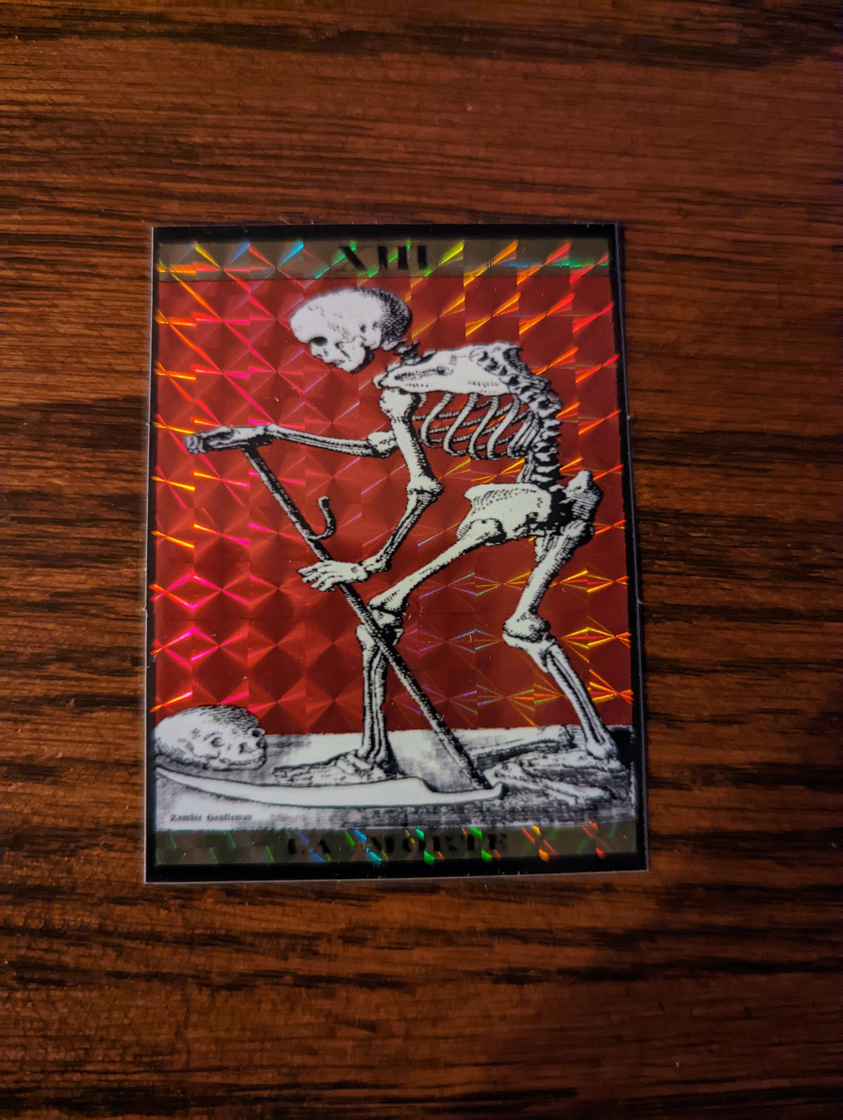 Death Tarot Prismatic Sticker