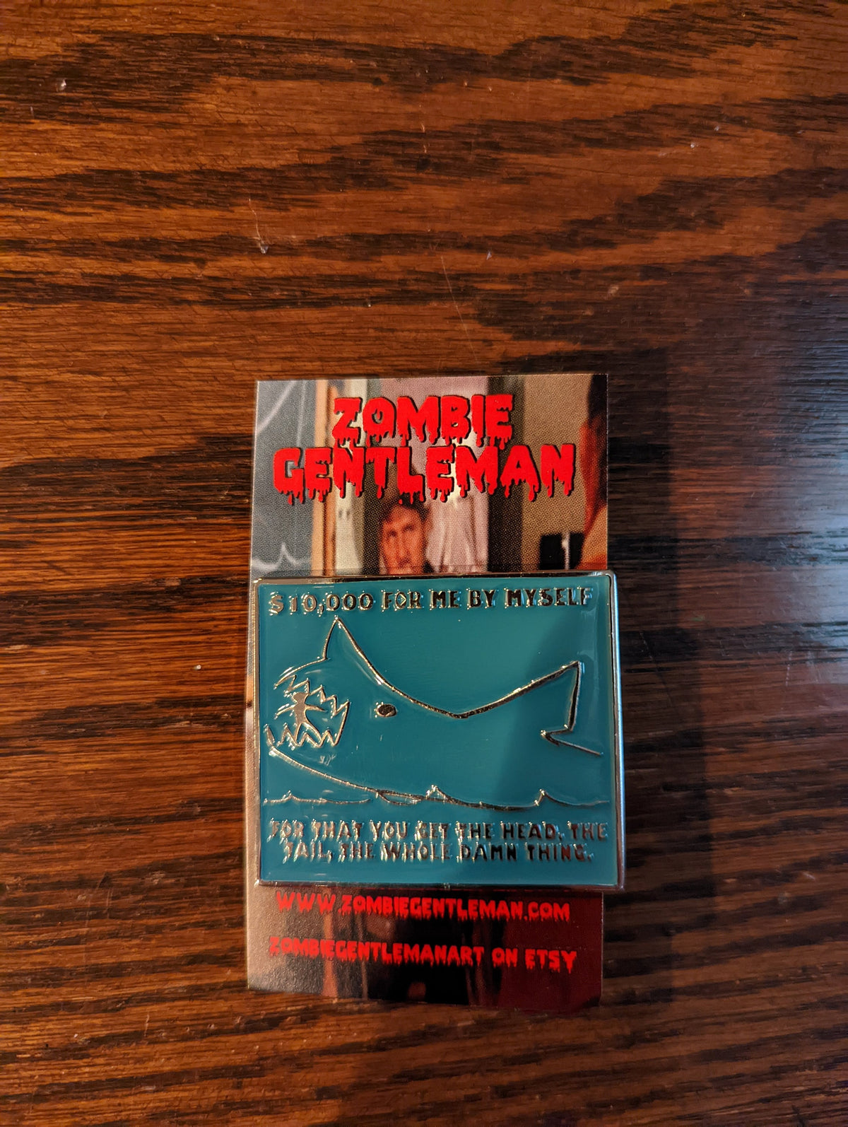 Quint's Chalkboard Enamel Pin